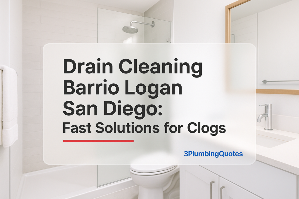 Bold text design titled 'The Ultimate Guide to Plumbing Maintenance for Homeowners' by 3PlumbingQuotes, featuring clean typography.
