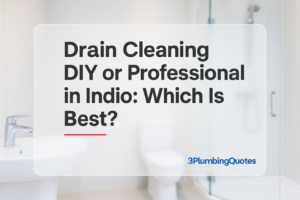 Bold typography design with the title 'How to Choose the Right Plumber for Your Home' by 3PlumbingQuotes.