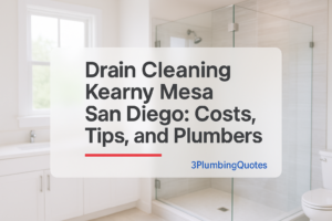 Bold text design displaying how to identify and fix plumbing leaks in your home. 3PlumbingQuotes.
