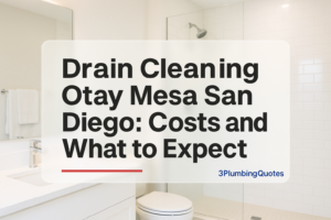 Bold typography design for blog title 'How to Choose the Right Plumber for Your Home' by 3PlumbingQuotes.
