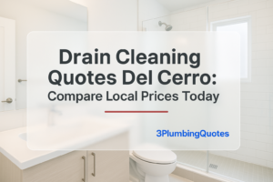 Bold typography design with the title '5 Essential Tips for Choosing the Right Plumber' overlayed. Image by 3PlumbingQuotes.