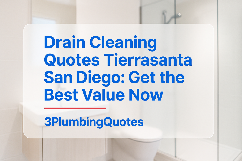 Text design reading 'How to Prepare Your Plumbing for Winter' with brand colors from 3PlumbingQuotes.