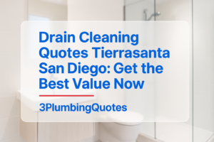 Text design reading 'How to Prepare Your Plumbing for Winter' with brand colors from 3PlumbingQuotes.