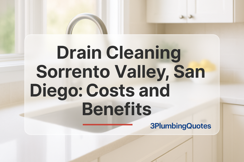 Bold text reading 'The Complete Guide to Choosing the Right Plumber' on a clean kitchen background by 3PlumbingQuotes.