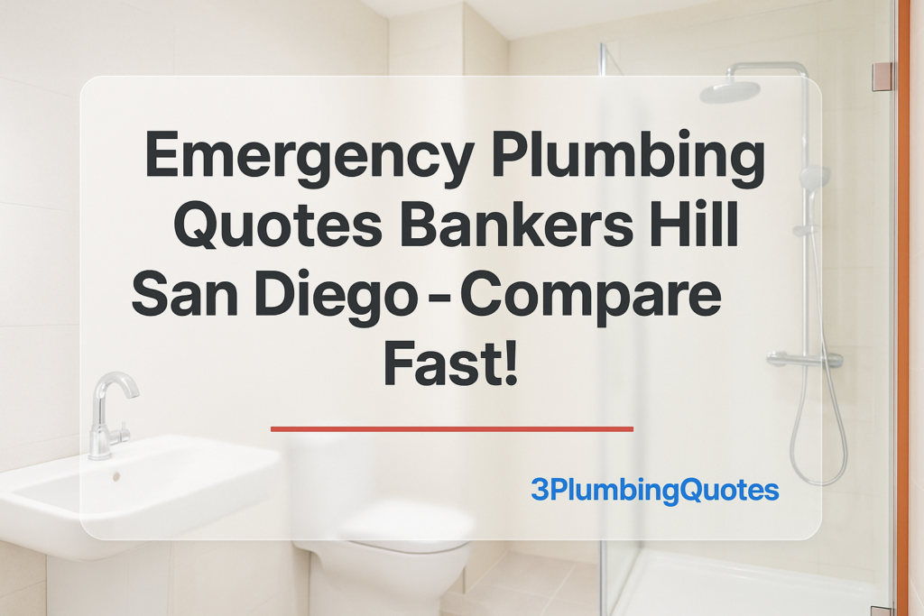 Bold title design saying 'How to Prepare Your Plumbing System for Winter' by 3PlumbingQuotes with a modern bathroom background.