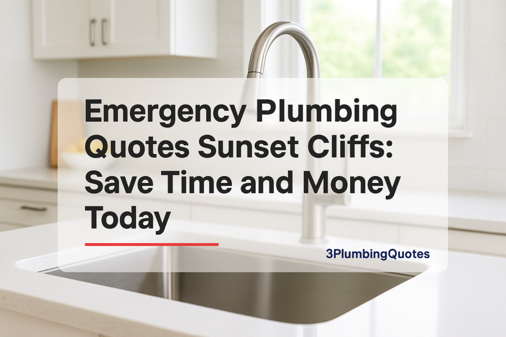 Blog header with bold text 'Protect Your Plumbing: 10 Essential Maintenance Tips for Homeowners'. Designed for 3PlumbingQuotes.