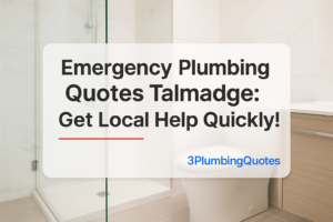 Bold title with clean design about choosing kitchen faucets for 3PlumbingQuotes.