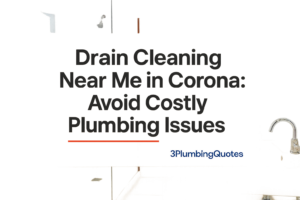 Bold title 'How to Choose the Right Plumber for Your Home' over a modern bathroom background for 3PlumbingQuotes.
