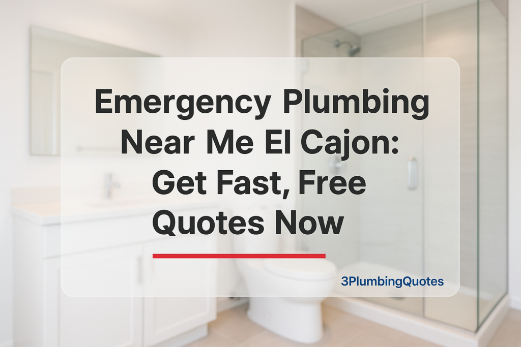 A modern design featuring bold typography stating 'How to Choose the Right Plumbing Service for Your Home', from 3PlumbingQuotes.