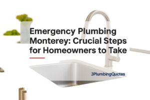 Blog header design showcasing bold title on a bright kitchen background. From 3PlumbingQuotes.