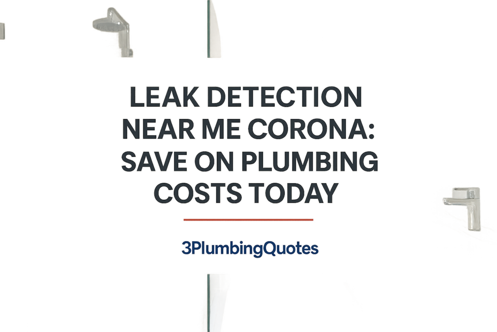 Bright bathroom image featuring bold text for blog title about plumbing issues. By 3PlumbingQuotes.