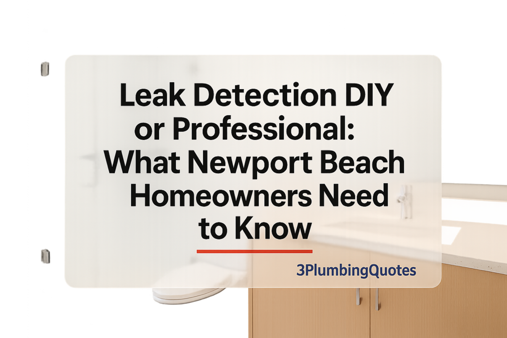 Featured blog image with bold typography design showcasing plumbing services by 3PlumbingQuotes.