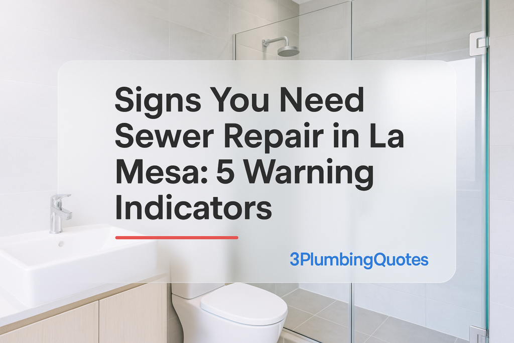Bold typography design featuring 'Your Comprehensive Guide to Preparing for Plumbing Repairs' by 3PlumbingQuotes.