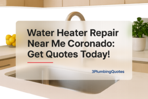 Bold text overlay reads 'How to Choose the Right Plumber for Your Home' for 3PlumbingQuotes.